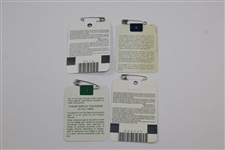 1990, 1992, 1995 & 1996 Masters Tournament SERIES Badges