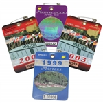 1999, 2000 & 2003(x2) Masters Tournament SERIES Badges