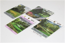 2006, 2007, 2008 & 2009 Masters Tournament SERIES Badges - Mickelson, Johnson, Immelman & Cabrera