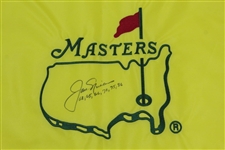 Jack Nicklaus Signed Undated Masters Embroidered Flag with Years Won Notation JSA ALOA
