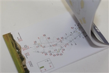 2012 OPEN Championship at Royal Lytham & St. Annes Competitor Yardage Book with Blue Course Scorecard