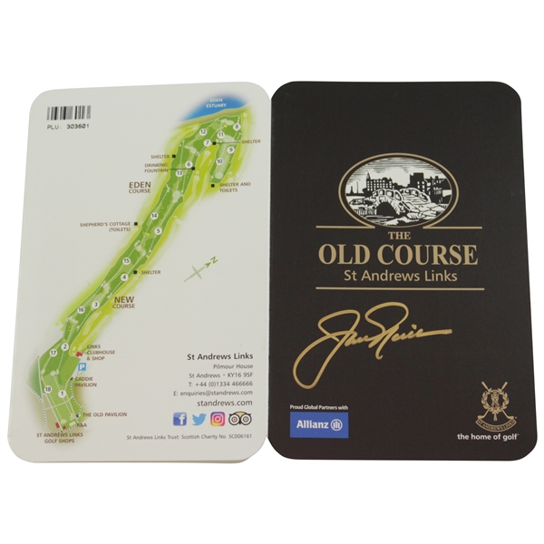 Jack Nicklaus Signed The Old Course St. Andrews Links Scorecard with Letter JSA ALOA