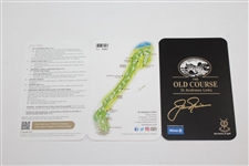 Jack Nicklaus Signed The Old Course St. Andrews Links Scorecard with Letter JSA ALOA