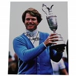Tom Watson Signed Photo at The 1980 Open at Muirfield Holding TrophyJSA ALOA