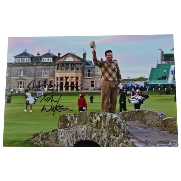 Tom Watson Signed Photo at The 2010 Open at Farewell St. Andrews JSA ALOA