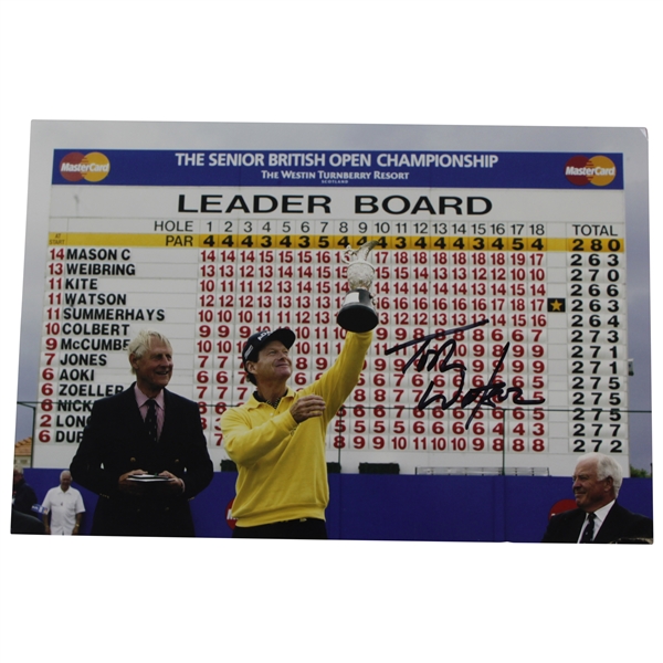 Tom Watson Signed Photo at 2003 Senior British Open at Turnberry JSA ALOA