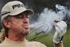 Miguel Angel Jimenez Signed Photo Blowing Cigar Smoke JSA ALOA