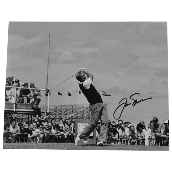 Jack Nicklaus Signed Photo at 1985 Open at Royal St. Georges with Letter - JSA ALOA