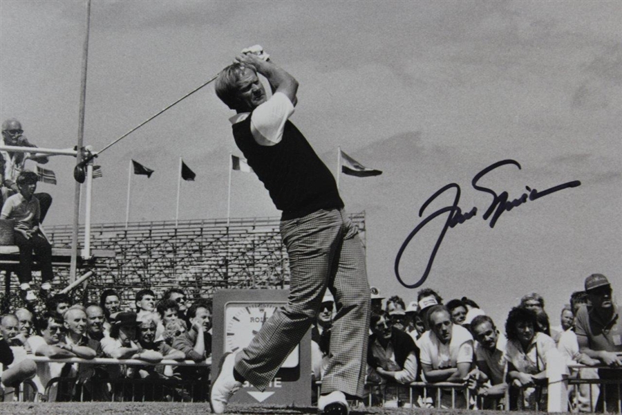 Jack Nicklaus Signed Photo at 1985 Open at Royal St. Georges with Letter - JSA ALOA