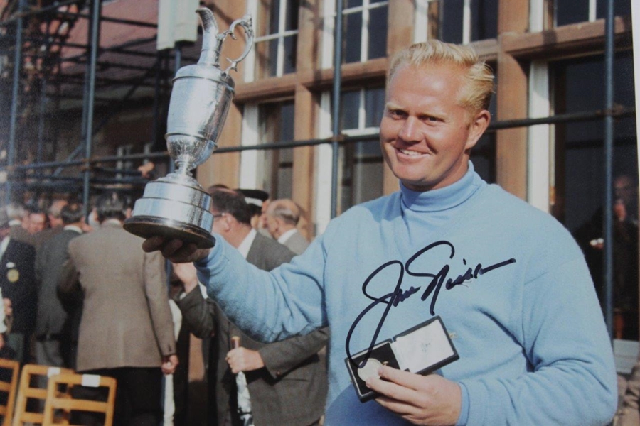 Jack Nicklaus Signed Photo at The 1966 Open at Muirfield with Letter - JSA ALOA