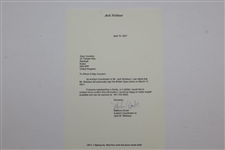 Jack Nicklaus Signed Photo at The 1978 Open at St. Andrews with Letter - JSA ALOA