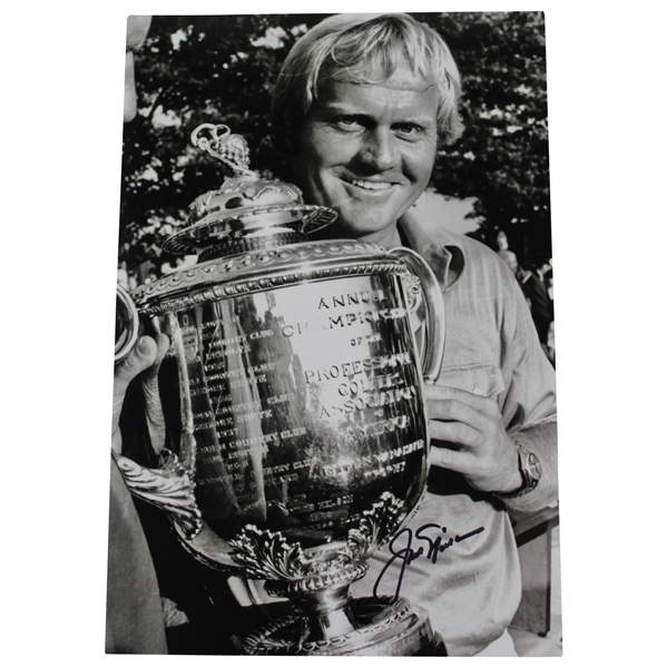Jack Nicklaus Signed Photo at 1973 PGA at Canterbury GC with Letter - JSA ALOA