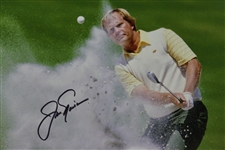 Jack Nicklaus Signed Photo 04/10/1986 Masters Bunker Shot with Letter - JSA ALOA