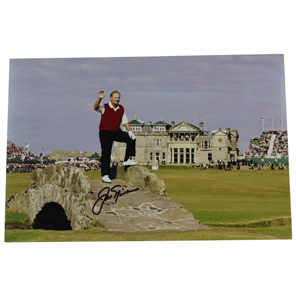 Jack Nicklaus Signed Landscape Photo 2005 Farewell To The Open at with Letter - JSA ALOA