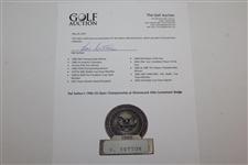Hal Sutton's 1986 US Open Championship at Shinnecock Hills Contestant Badge