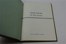 Jack Sargent's Personal Copy of 'Short History of Pine Valley' Book
