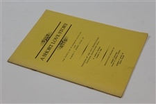 1973 'A Short Love Story: the People of St. Andrews & bobby Jones' - Sargent Family Collection