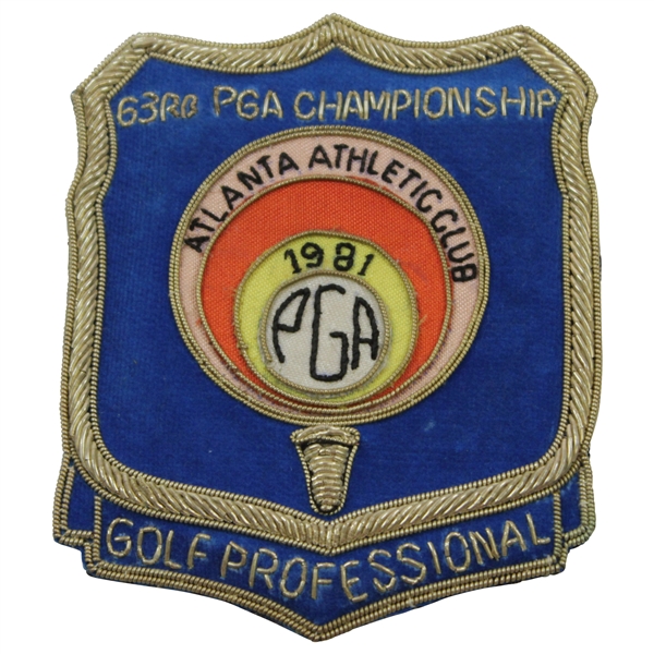 Jack Sargents 1981 Atlanta Athletic Club - 63rd PGA Championship Golf Professional Crest