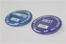 Jack Sargent's 1976 US Open at Atlanta Athletic Club Committee Badge #103 & Guest Badge #541