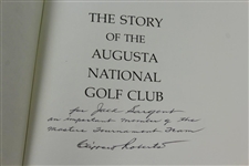 Clifford Roberts Signed 'The Story of Augusta National GC Book' to Jack Sargent JSA ALOA