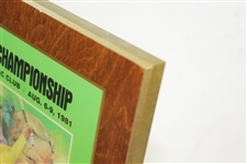 Jack Sargent's 1981 PGA Championship at Atlanta Athletic Club Wood Appreciation Plaque