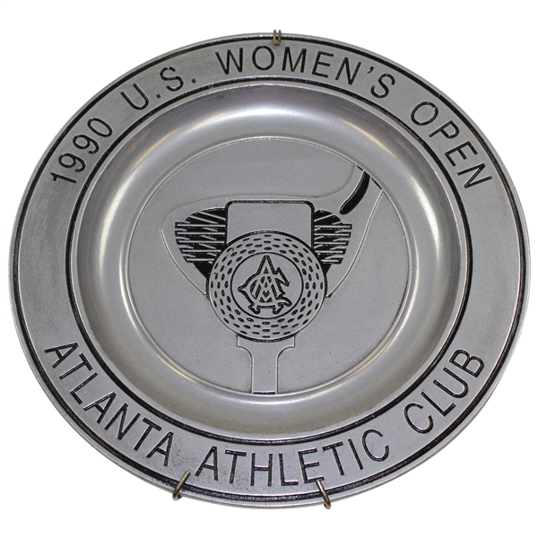 Jack Sargents 1990 US Womens Open at Atlanta Athletic Club Pewter Plate