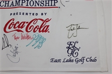 2004 TOUR Championship Flag Signed by Tiger, Mickelson, & others - Jack Sargent Collection JSA ALOA