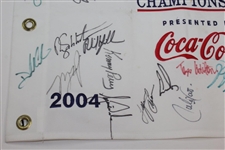 2004 TOUR Championship Flag Signed by Tiger, Mickelson, & others - Jack Sargent Collection JSA ALOA