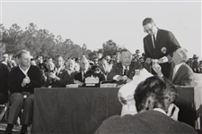 1963 Masters Trophy Ceremony Morgan Fitz Photo with Bobby, Arnie, & Jack - Sargent Family Collection