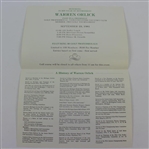 1981 Warren Orlick Pro-Member Golf Tournament Program -Sargent Family Collection