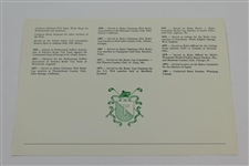 1981 Warren Orlick Pro-Member Golf Tournament Program -Sargent Family Collection