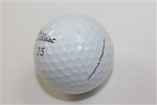 Jack Nicklaus Signed 2015 Masters Berckman's Place Logo Golf Ball JSA ALOA