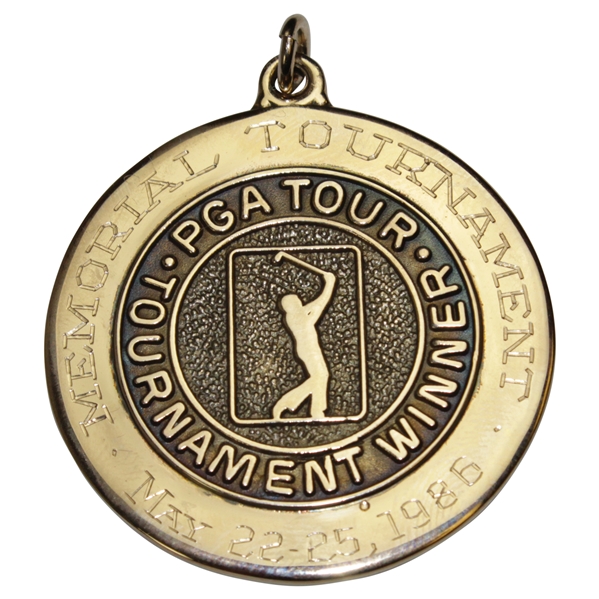 Champion Hal Sutton's 1986 The Memorial Tournament PGA Tour 10k Winner's Gold Medal