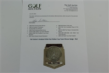 Hal Sutton's Undated USGA Past Walker Cup Team Winner Badge - Red
