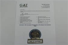 Hal Sutton's 1981 US Amateur Championship at The Olympic Club Contestant Badge
