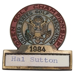 Hal Suttons 1984 US Open Championship at Winged Foot Contestant Badge