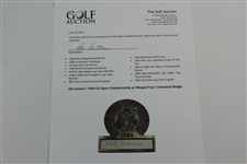 Hal Sutton's 1984 US Open Championship at Winged Foot Contestant Badge