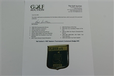 Hal Sutton's 1987 Masters Tournament Contestant Badge #45