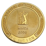 Hal Suttons 2000 PGA Tour Player of the Month Medal - March