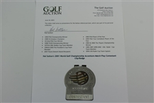 Hal Sutton's 2001 World Golf Championship Accenture Match Play Contestant Clip/Badge