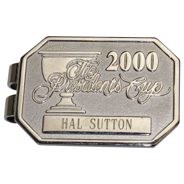 Hal Suttons 2000 The Presidents Cup Contestant Money Clip/Badge