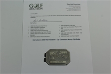 Hal Sutton's 2000 The President's Cup Contestant Money Clip/Badge