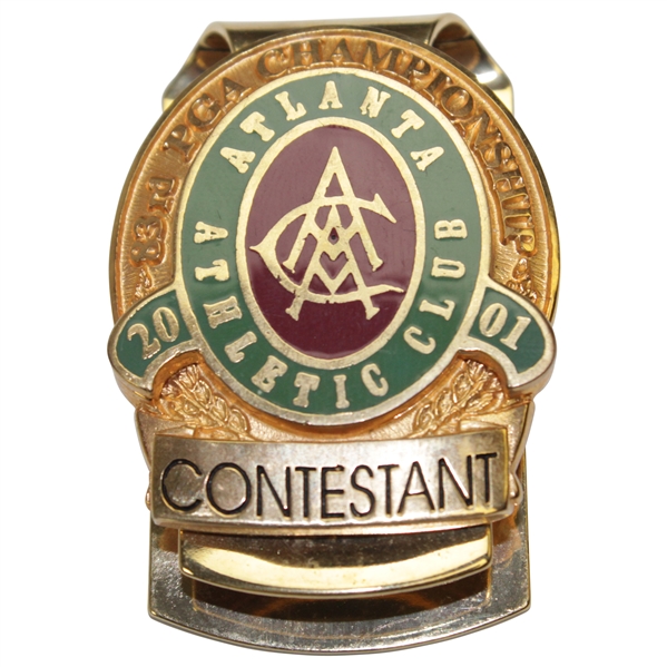 Hal Suttons 2001 PGA Championship at Atlanta Athletic Club Contestant Clip/Badge