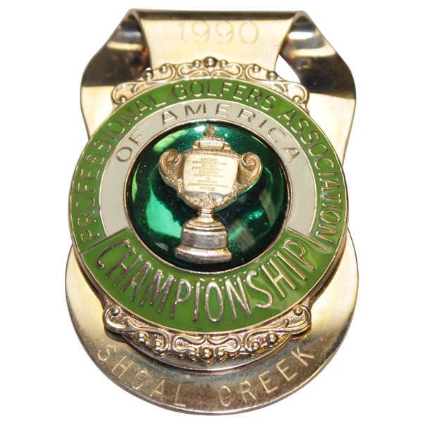 Hal Suttons 1990 PGA Championship at Shoal Creek Engraved Money Clip for Past Champion
