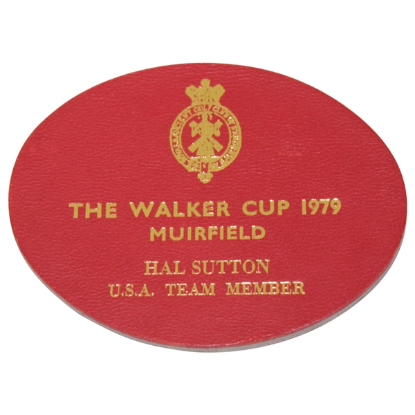 Hal Suttons 1979 The Walker Cup at Muirfield USA Team Member Badge
