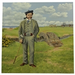 Original Young Tom Morris St. Andrews’ Painting by Artist Bill Waugh - 1990