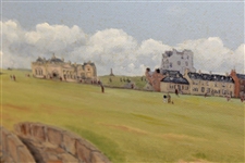 Original Young Tom Morris 'St. Andrews’ Painting by Artist Bill Waugh - 1990