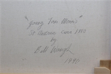 Original Young Tom Morris 'St. Andrews’ Painting by Artist Bill Waugh - 1990