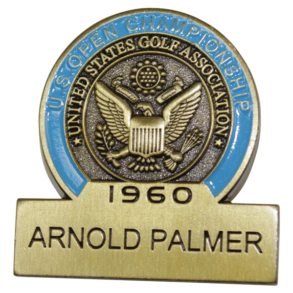 Arnold Palmer 1960 US Open Commemorative Contestant Badge - 2017 US Open Ltd Ed