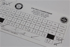 Champion Phil Mickelson Signed 2005 PGA at Baltusrol Official Scorecard (Marker) JSA ALOA